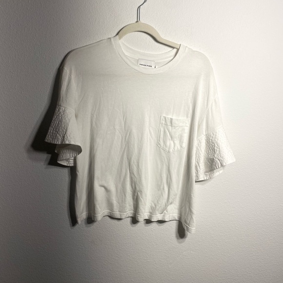 Fabiana Pigna INGA tee shirt white ruffle sleeve - Picture 2 of 7